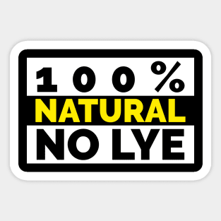 NATURAL NO LYE Sticker